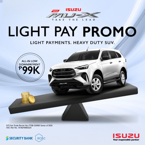 Isuzu mu-X Light Pay Promo thumbnail
